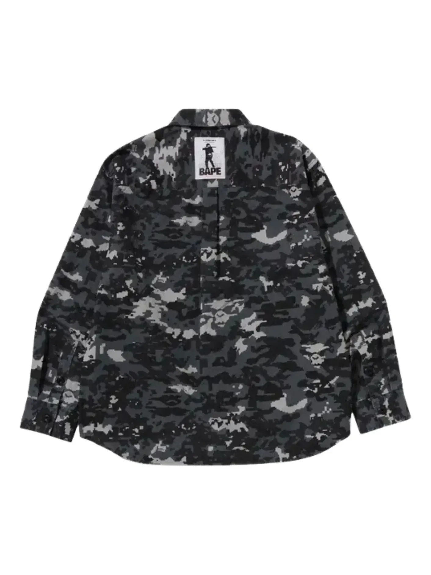 Военная рубашка A Bathing Ape Multi Pixel Camo — изображение 1 из 2, черный