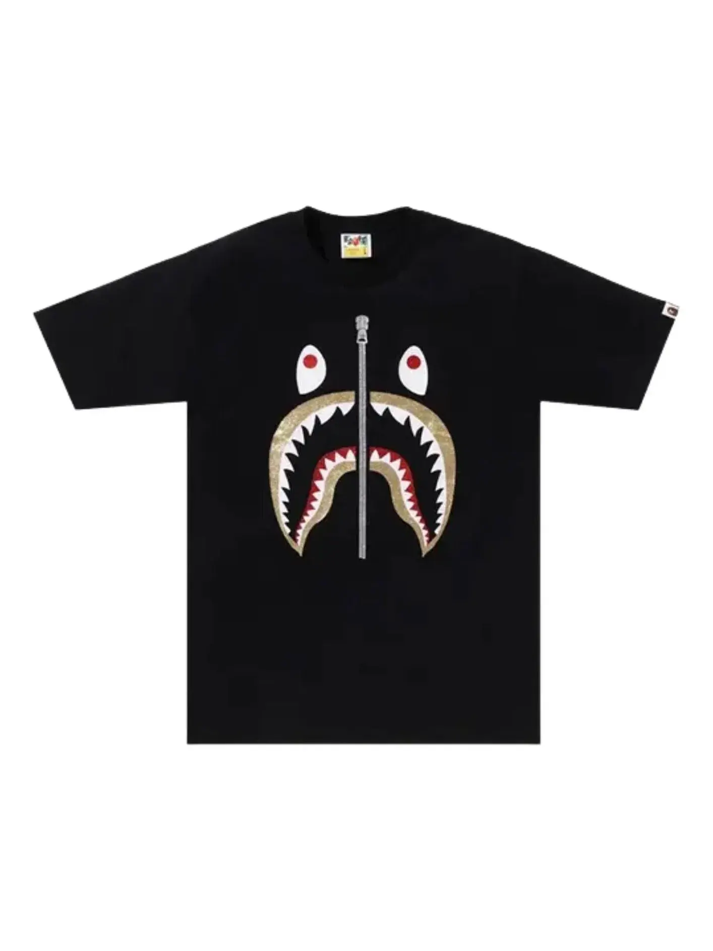 Футболка A Bathing Ape Glitter Shark — изображение 1 из 1, черный