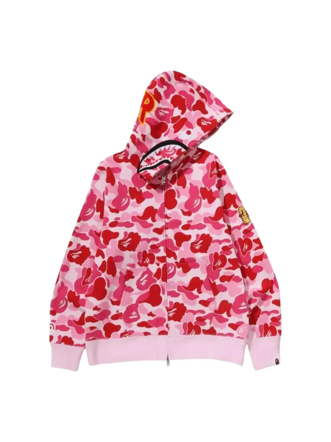 Толстовка на молнии A Bathing Ape ABC Camo 2nd Shark — изображение 1 из 2, розовый