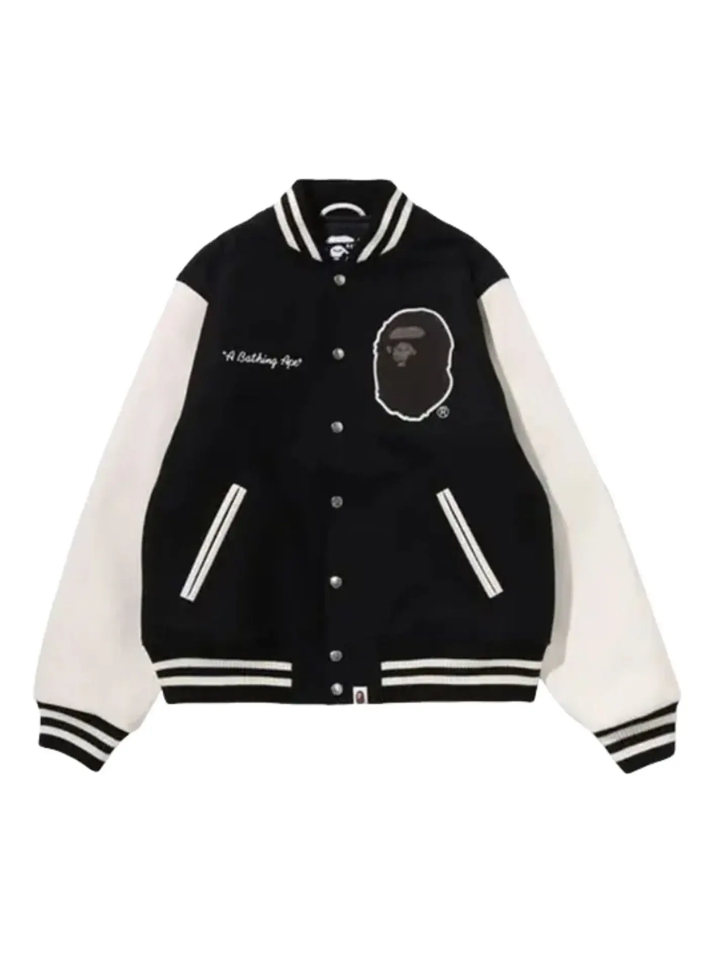 Куртка-бомбер A Bathing Ape University Varsity Jacket — изображение 1 из 2, черный