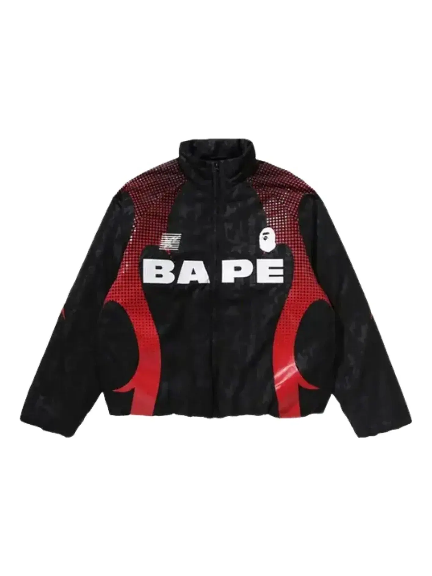 Утепленная куртка A Bathing Ape Aba Frame Monogram Jacquard Multi Logo — изображение 1 из 2, черный