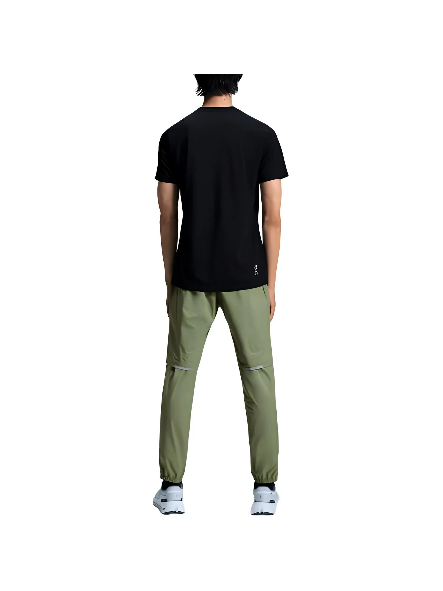Футболка On Running On Run-T T-shirt 'Black White' — изображение 2 из 3, черный