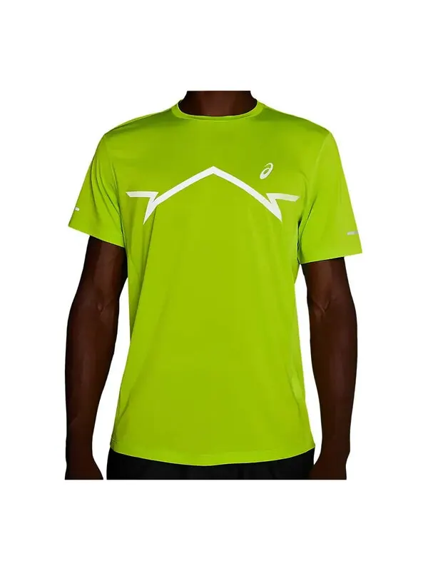 Футболка lite-show t-shirt 'lime zest' Asics — изображение 1 из 2, желтый