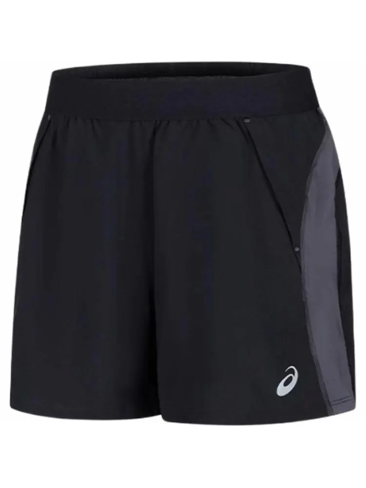 Спортивные шорты ASICS Road 5IN Shorts 'Performance Black Graphite Grey' — изображение 3 из 6, черный