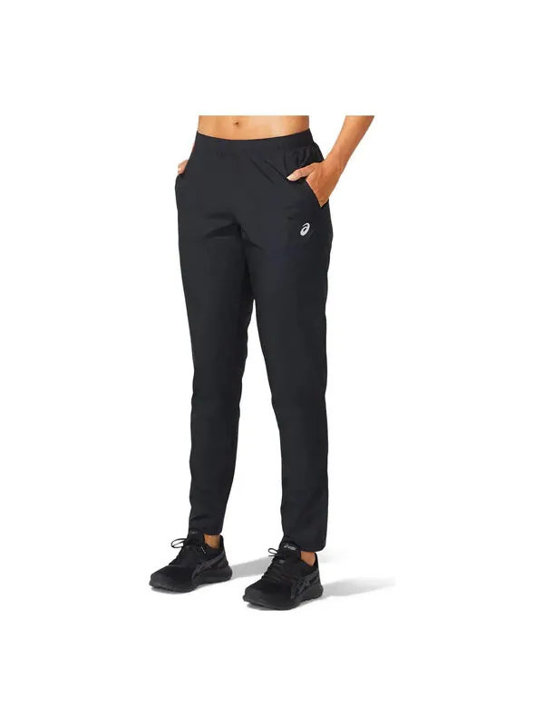 Брюки silver woven pants 'black' Asics