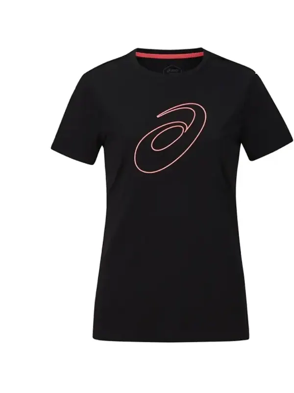 Футболка logo t-shirt 'black' Asics — изображение 1 из 1, черный