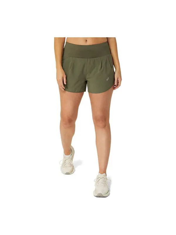 Шорты road 3.5inch running shorts 'mantle green' Asics
