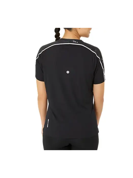 Футболка (WMNS) ASICS ROAD LITE-SHOW T-Shirt 'Black' — изображение 2 из 5, черный
