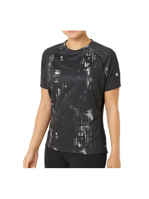 Футболка (WMNS) ASICS ROAD LITE-SHOW T-Shirt 'Black' — изображение 3 из 5, черный