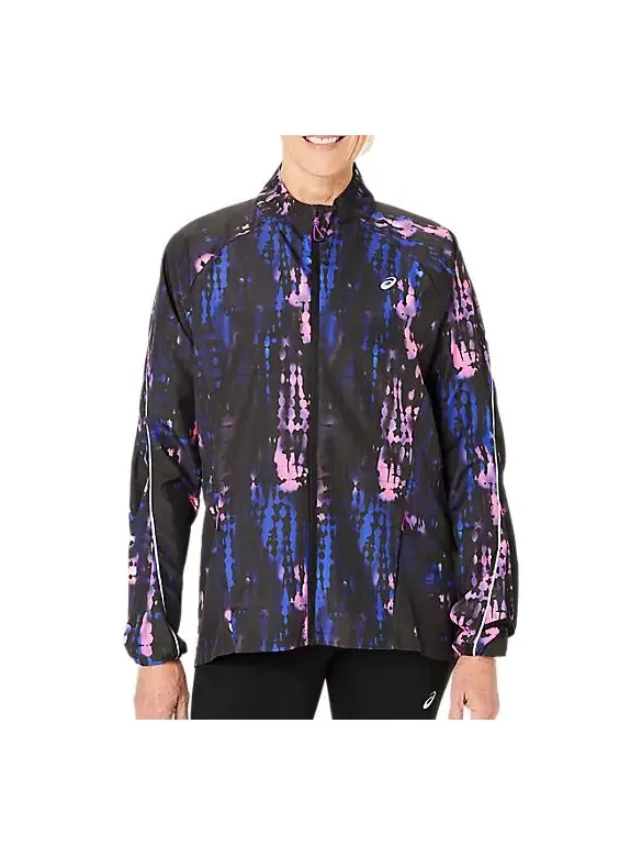 Куртка (WMNS) ASICS ROAD LITE-SHOW Jacket 'Black Magenta' — изображение 1 из 5, черный