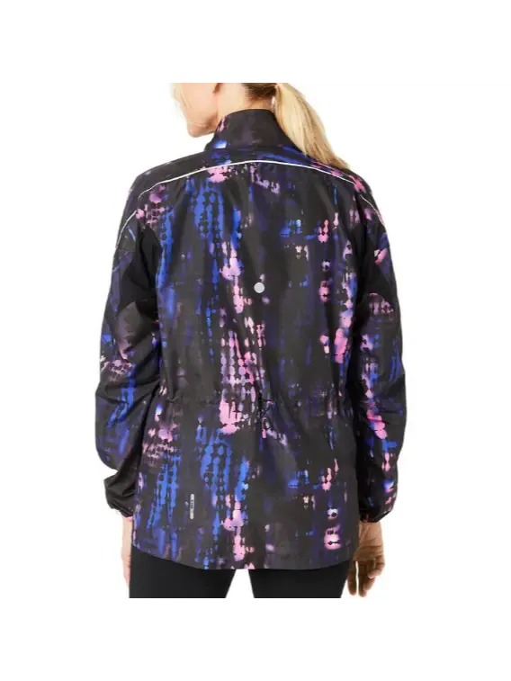 Куртка (WMNS) ASICS ROAD LITE-SHOW Jacket 'Black Magenta' — изображение 2 из 5, черный