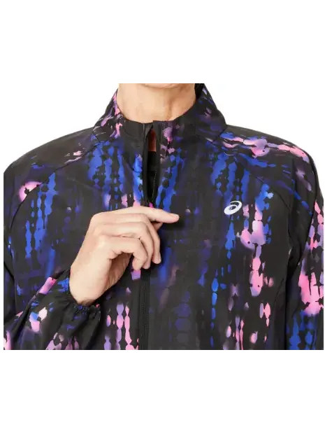 Куртка (WMNS) ASICS ROAD LITE-SHOW Jacket 'Black Magenta' — изображение 3 из 5, черный