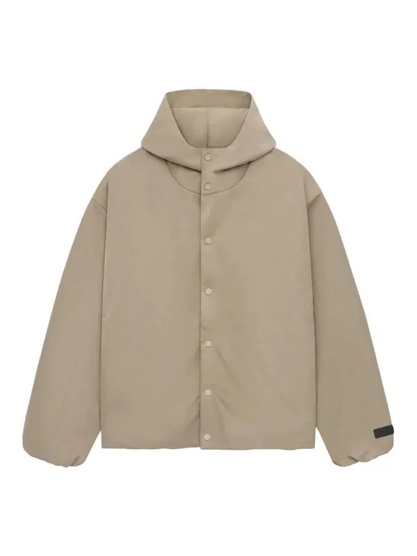 Куртка ss25 nylon hooded coach jacket Fear Of God Essentials — изображение 1 из 2, бежевый
