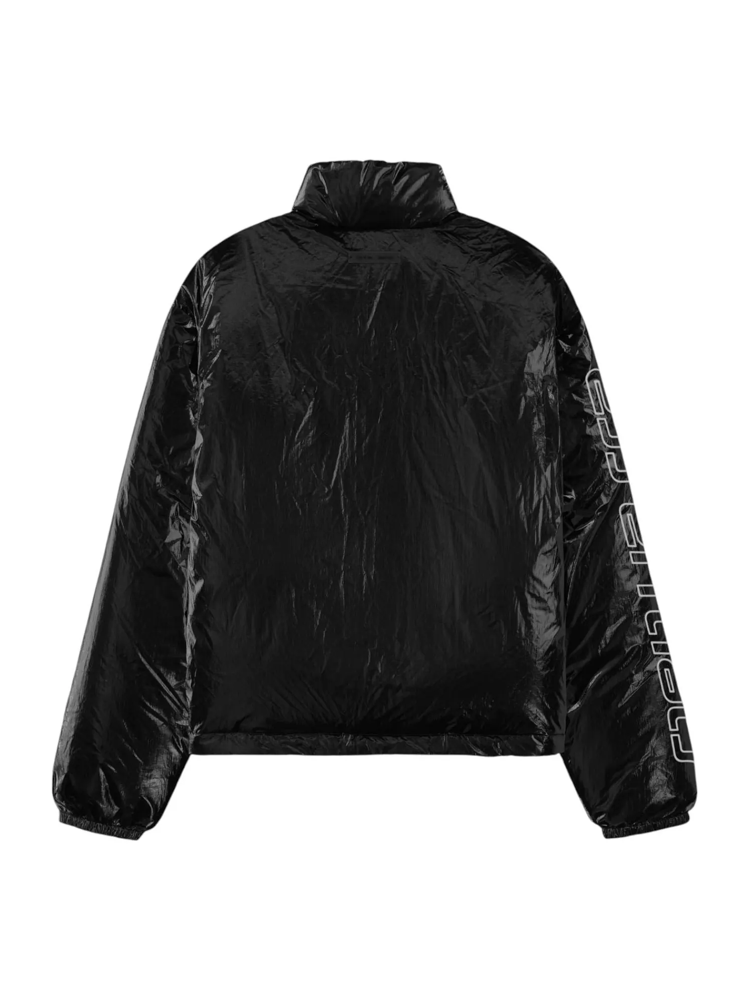 Пуховая куртка Fear of God Essentials из рипстоп-нейлона — изображение 2 из 2, металлик черный