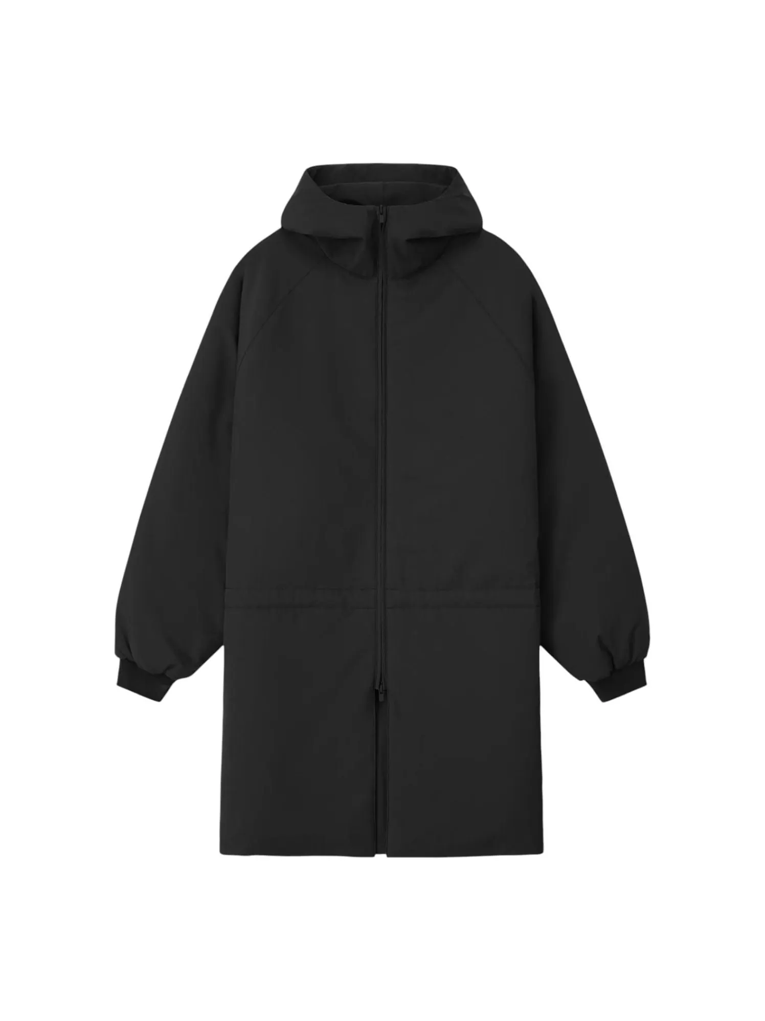Парка с капюшоном Fear of God Essentials Tech Nylon 'Vintage Black' — изображение 1 из 2, винтажный черный