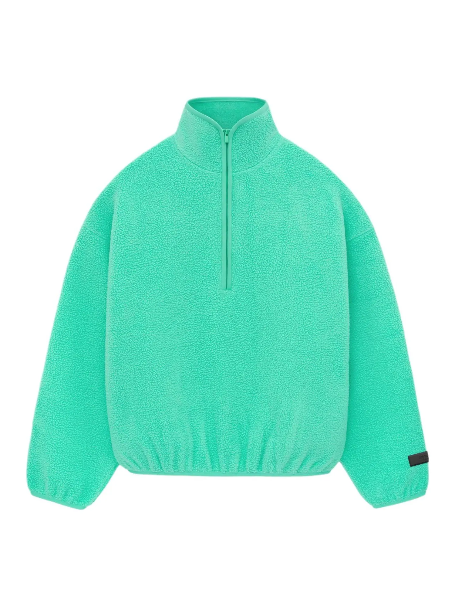 Fear of God Essentials SS24 Нейлоновый свитер с высоким воротником на молнии — изображение 1 из 3, мятный