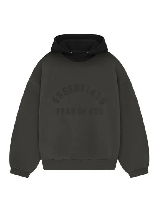 Толстовка ss24 nylon fleece hoodie 'ink jet black' Fear Of God Essentials — изображение 1 из 2, черный