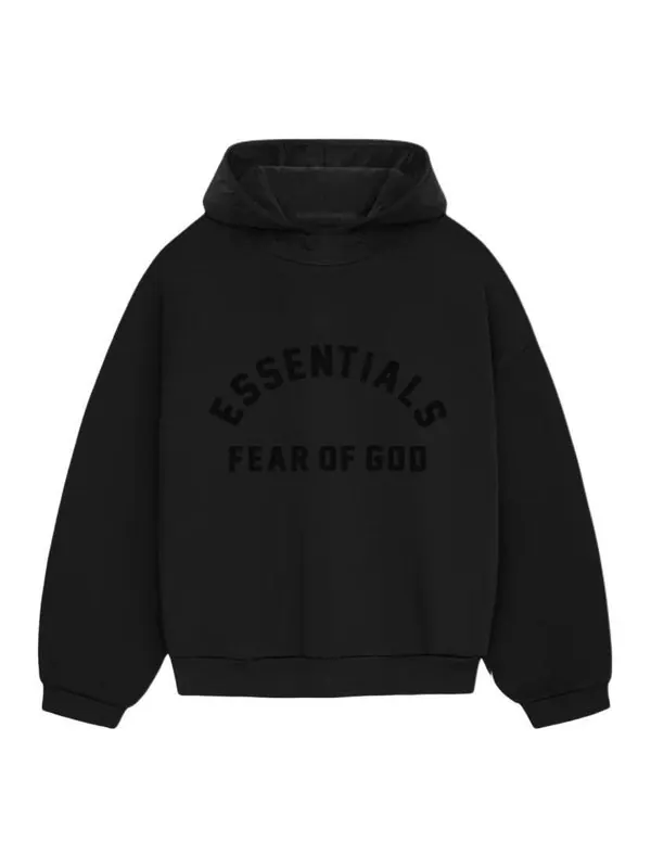 Толстовка nylon fleece 'jet black' Fear Of God Essentials — изображение 1 из 2, черный