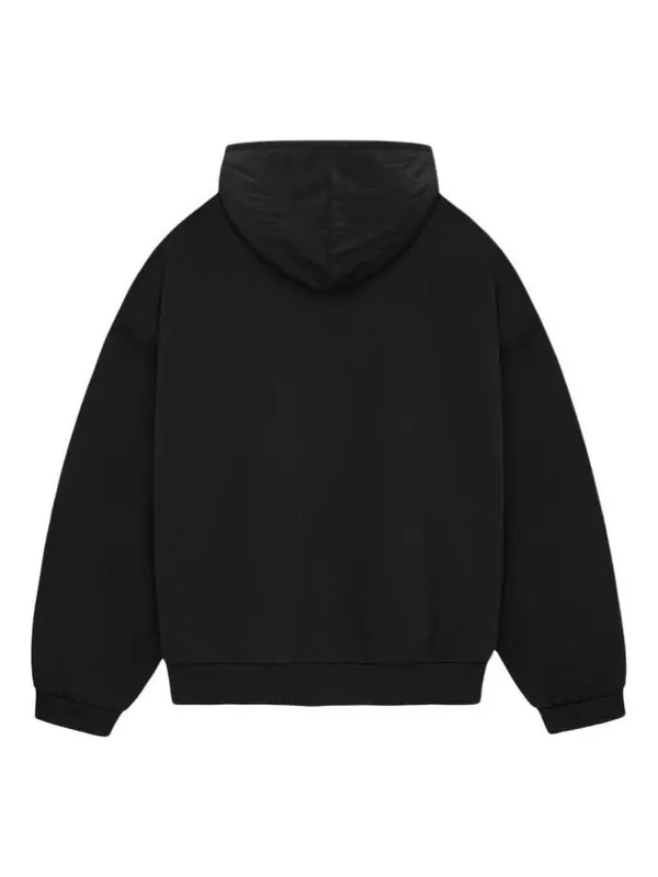 Толстовка nylon fleece 'jet black' Fear Of God Essentials — изображение 2 из 2, черный