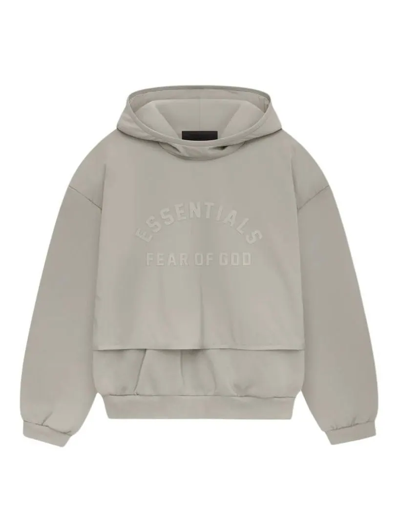 Худи Fear of God Essentials SS24 Nylon Fleece 'Seal' — изображение 1 из 2, серый