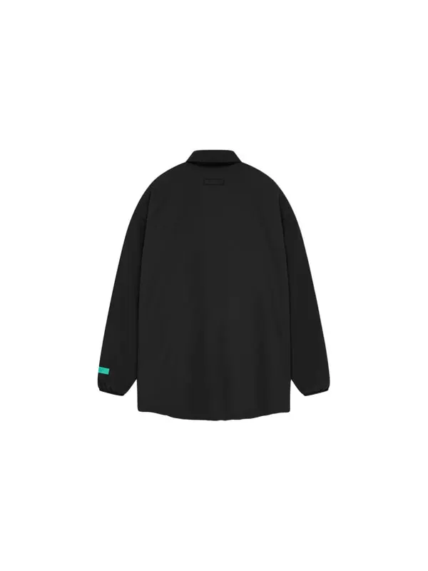 Куртка ss24 nyon filled shirt jacket 'jet black' Fear Of God Essentials — изображение 2 из 2, черный