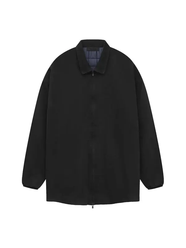 Куртка ss24 denim filled shirt jacket 'overdye black denim' Fear Of God Essentials — изображение 1 из 2, черный