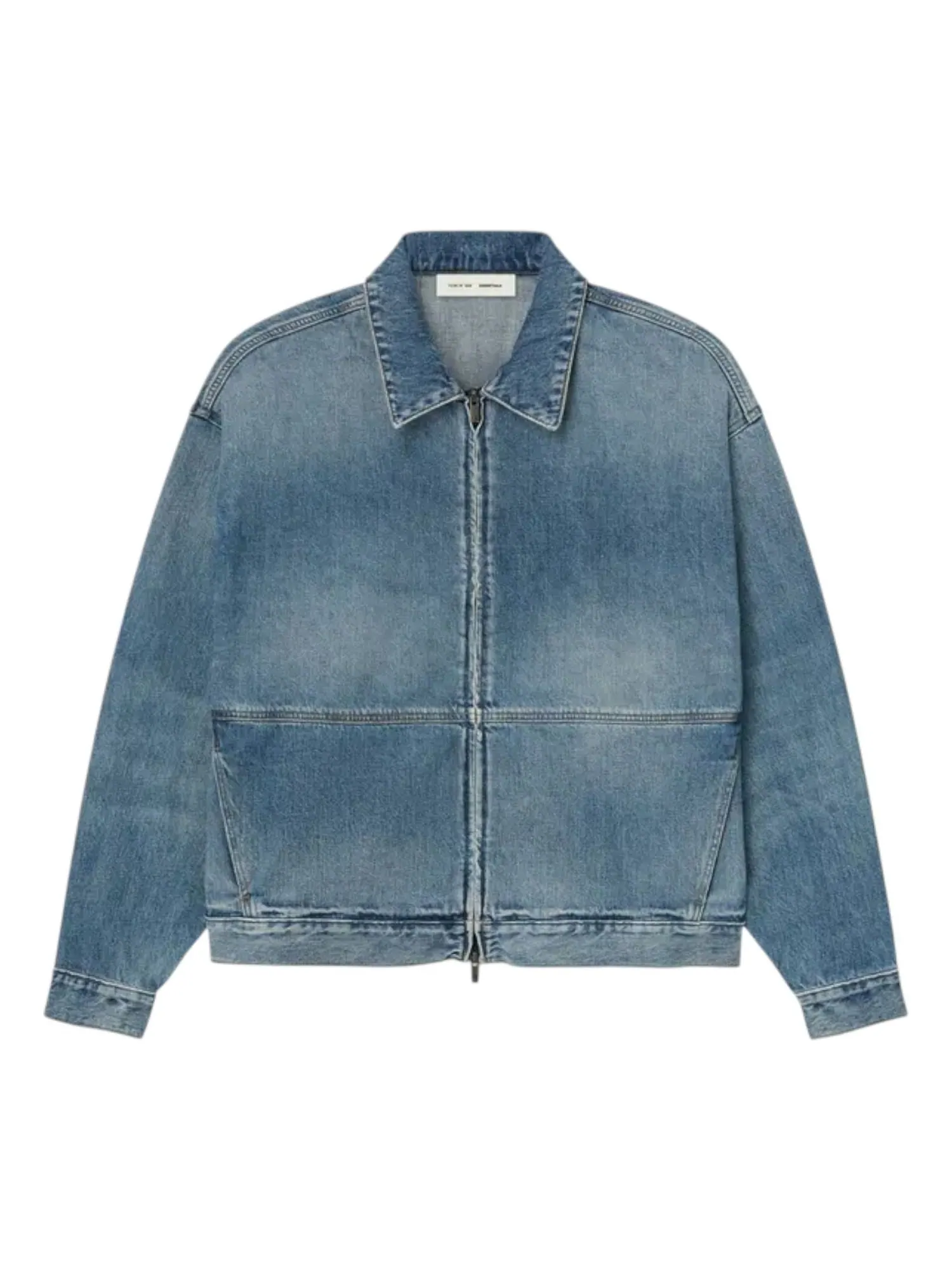 Джинсовая куртка-тракер Fear of God Essentials — изображение 1 из 2, классический синий
