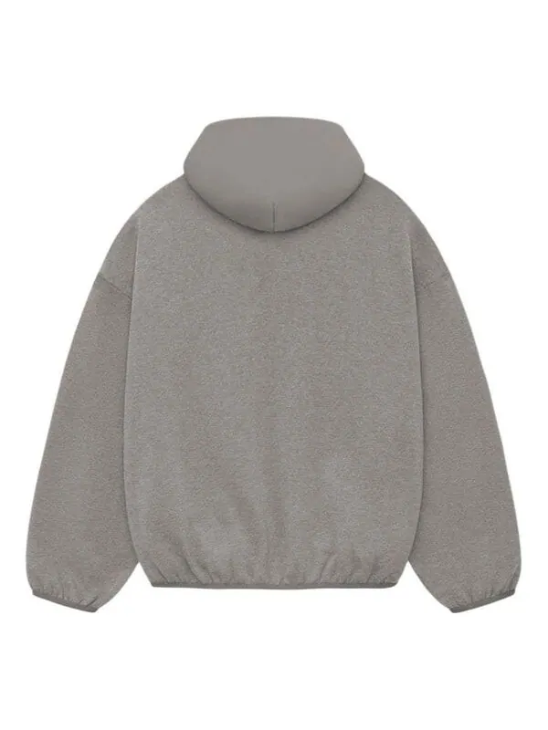 Толстовка nylon fleece hoodie 'heather grey dust' Fear Of God Essentials — изображение 2 из 2, серый