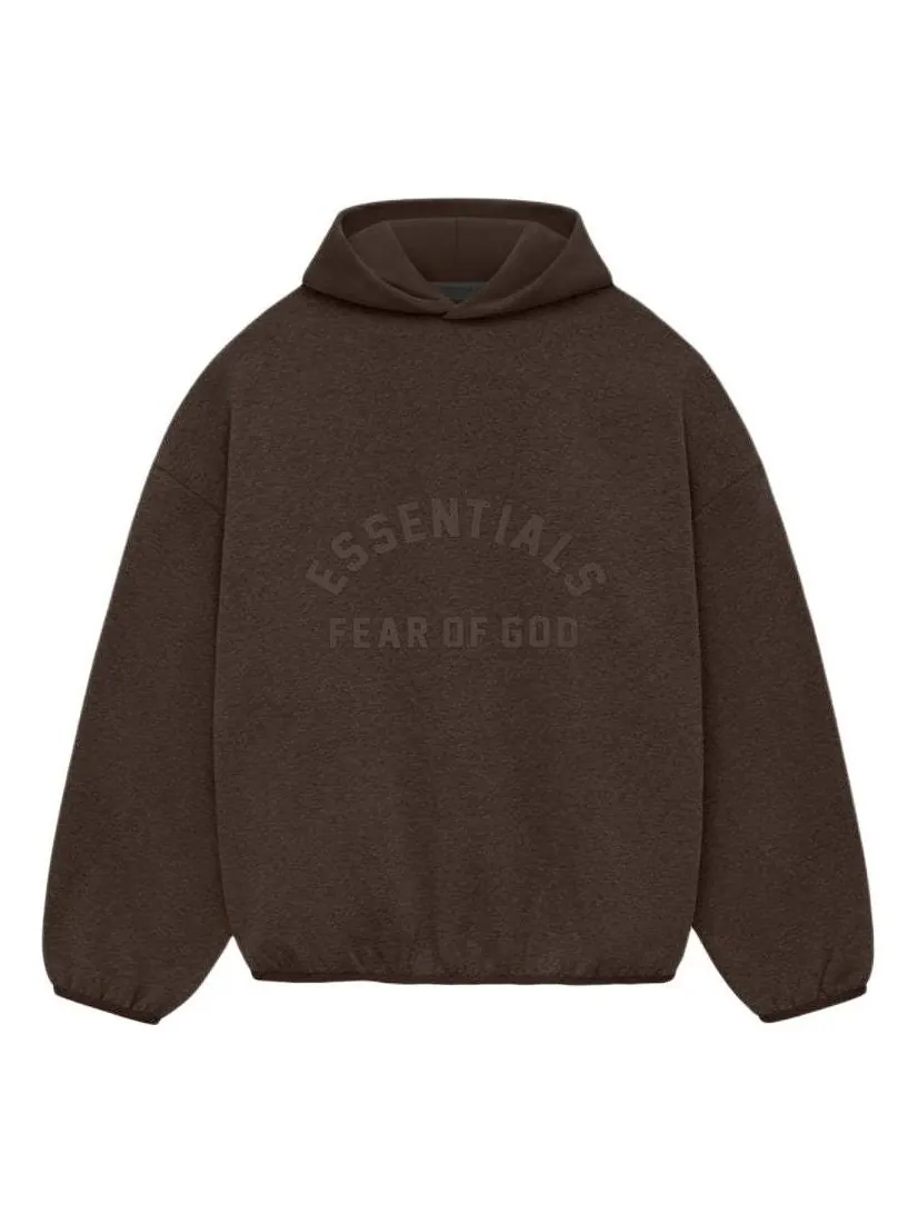 Худи Fear of God Essentials Nylon Fleece Hoodie 'Heather Wood' — изображение 1 из 2, коричневый