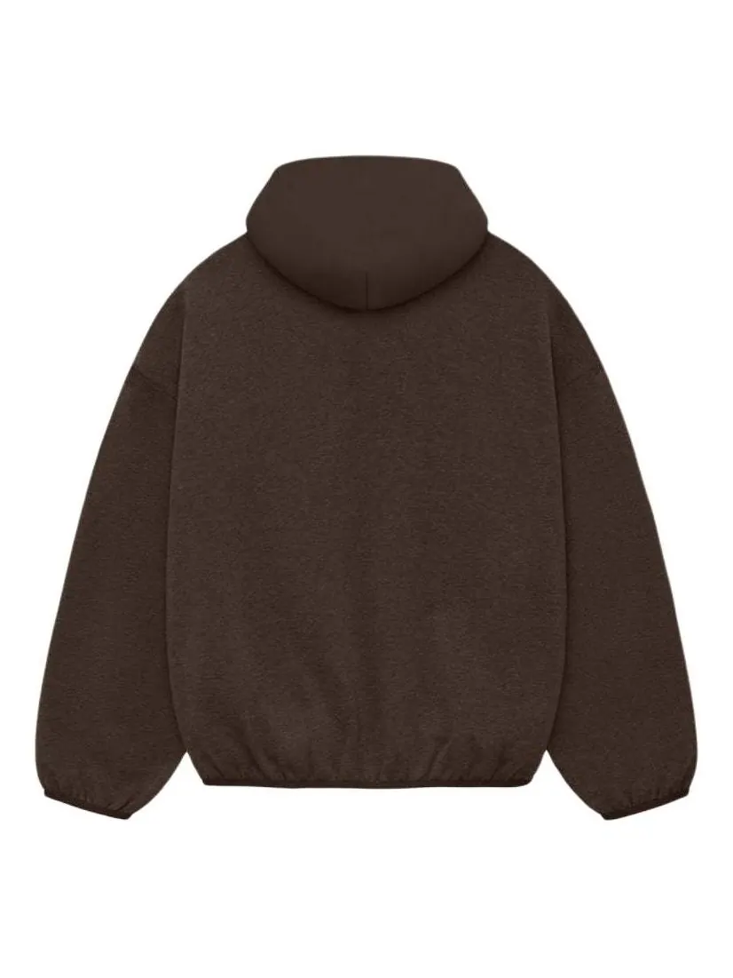 Худи Fear of God Essentials Nylon Fleece Hoodie 'Heather Wood' — изображение 2 из 2, коричневый