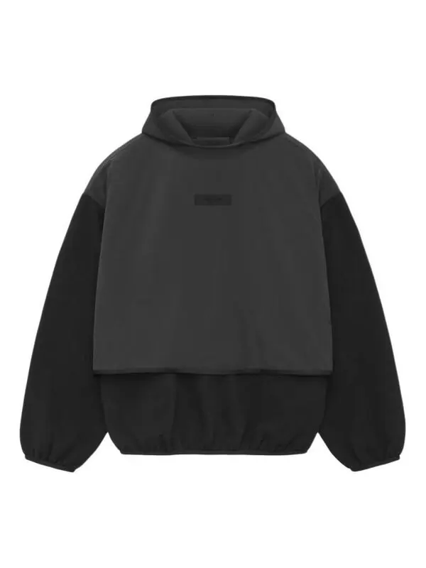 Толстовка ss24 nylon fleece hoodie 'black' Fear Of God Essentials — изображение 1 из 2, черный