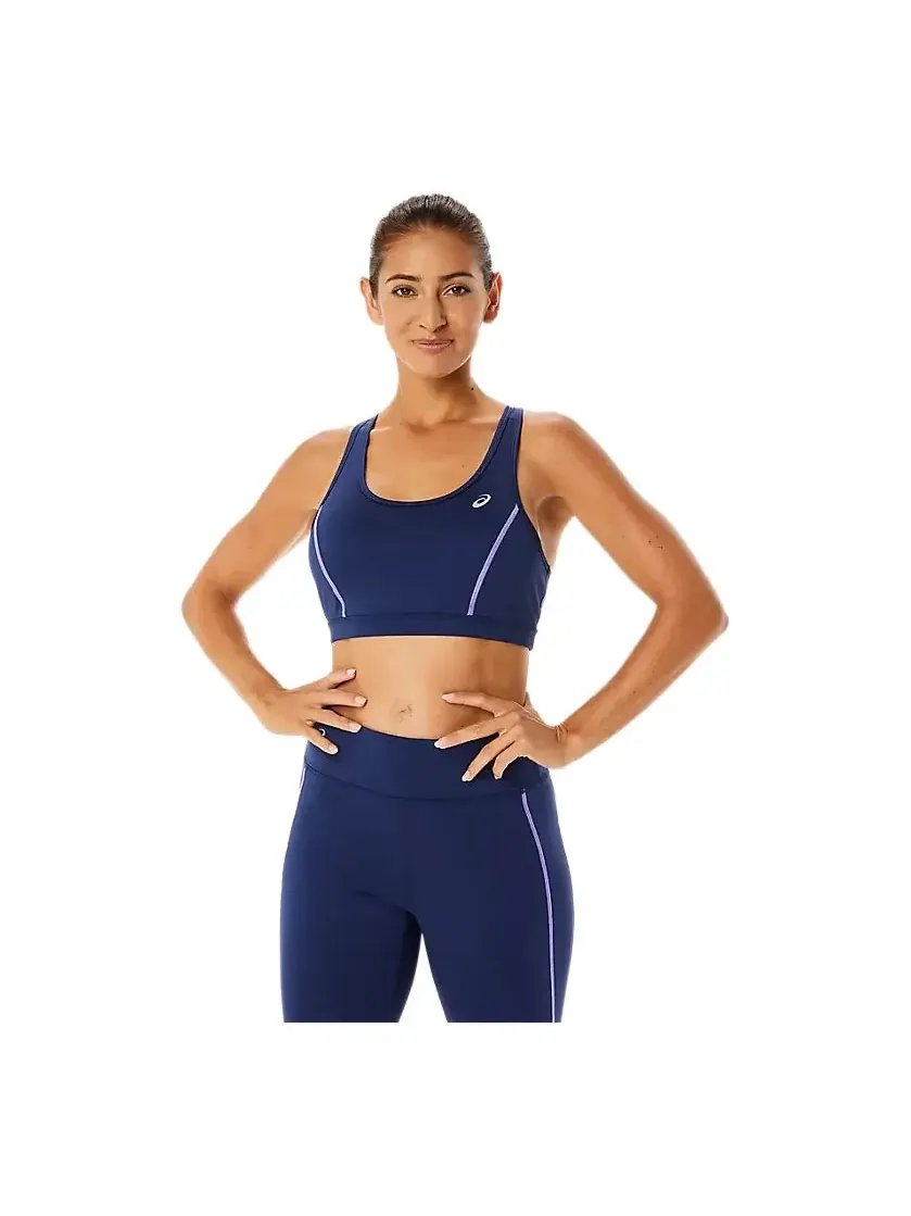 Бюстгальтер (WMNS) ASICS Training Core Bra 'Indigo Blue' — изображение 1 из 2, синий
