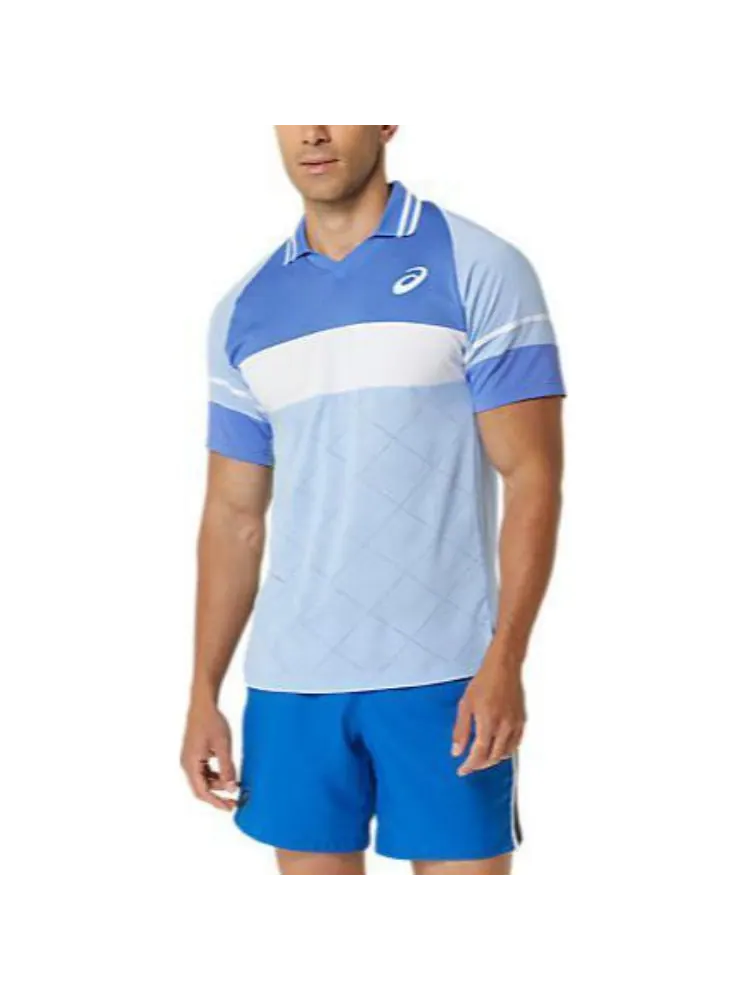 Поло ASICS Match Actibreeze Polo Shirt 'Sapphire' — изображение 2 из 5, синий