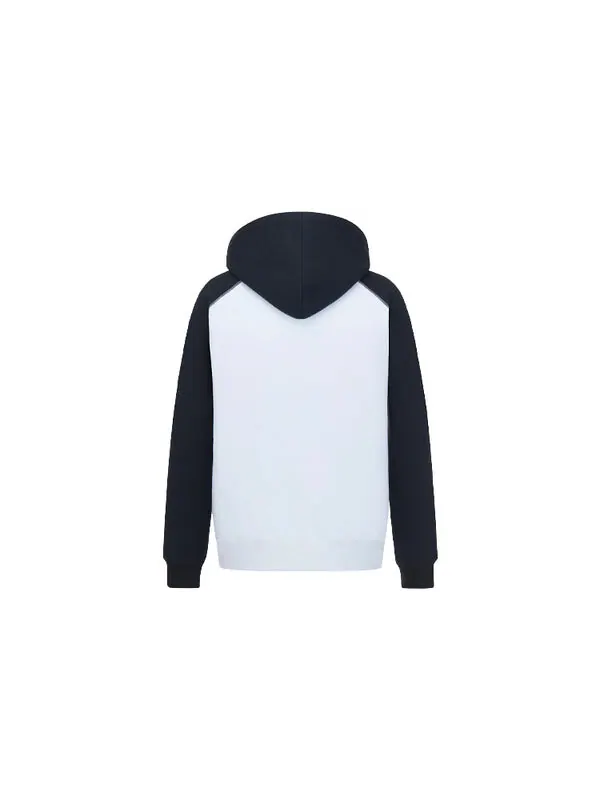 Толстовка men's ss22 embroidered logo pattern loose hooded colorblock long sleeves white Dior — изображение 2 из 2, белый