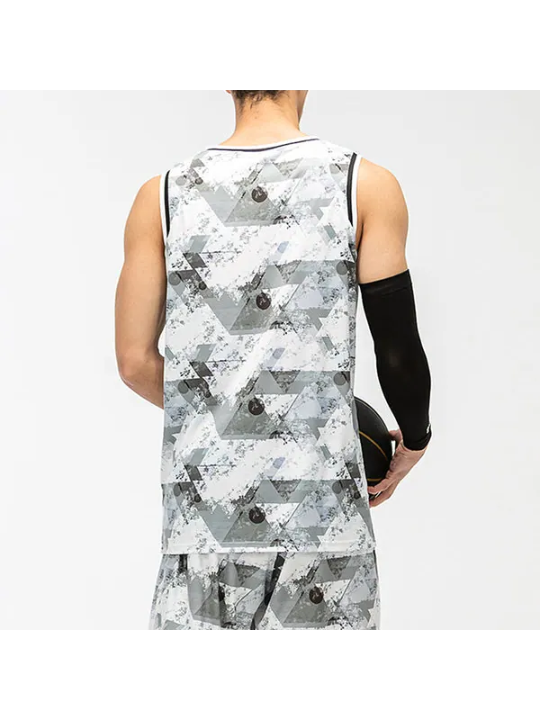 Спортивная футболка basketball jerseys 'grey white' Under Armour — изображение 4 из 4, серый/белый