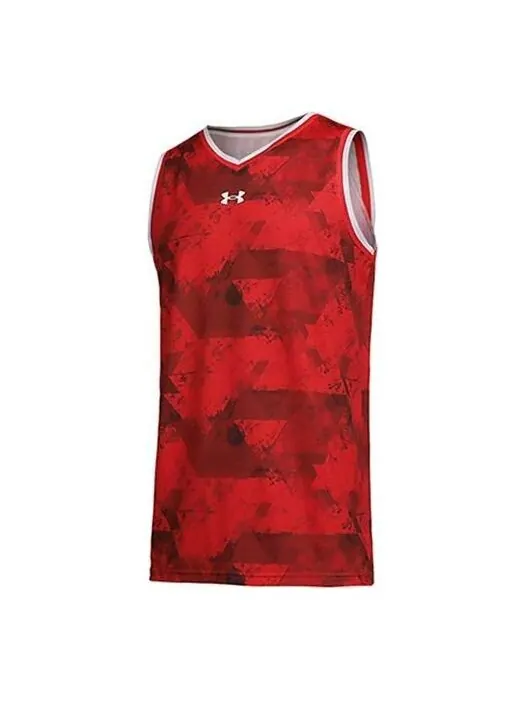 Спортивная футболка basketball jerseys 'red' Under Armour — изображение 1 из 4, красный