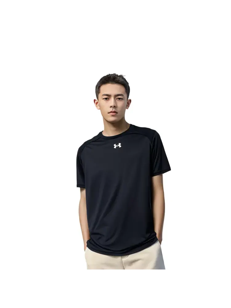 Футболка Under Armour Casual Sport Round Neck Training Short Sleeves — изображение 6 из 9, черный