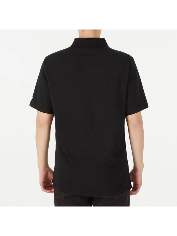 Футболка men's sports lapel training short sleeve polo shirt black Under Armour — изображение 4 из 4, черный
