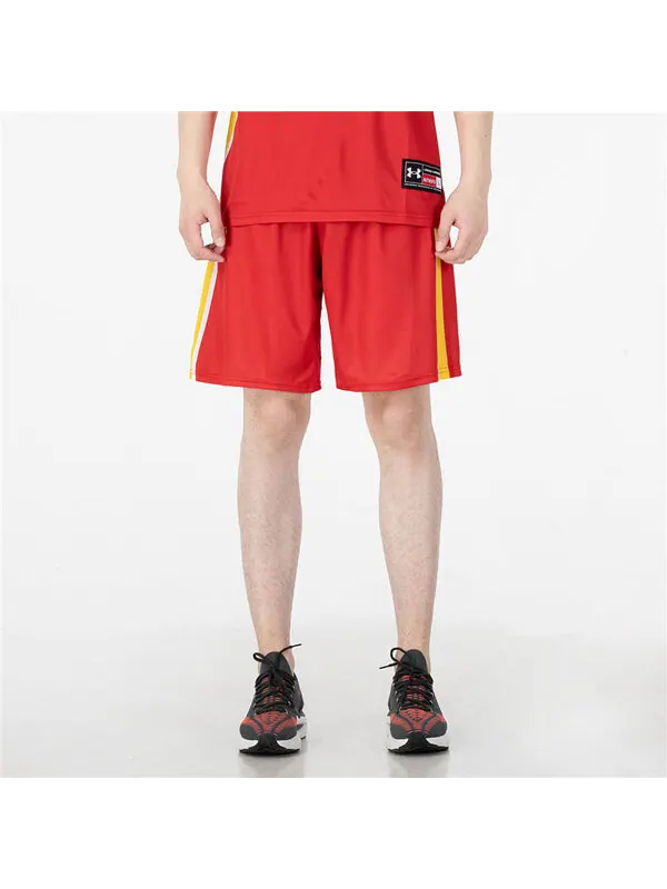 Шорты china basketball shorts 'red' Under Armour — изображение 3 из 4, красный