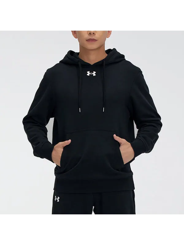Толстовка hustle fleece hoodie 'black' Under Armour — изображение 4 из 4, черный