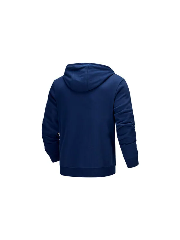Куртка hustle fleece hoodie 'college blue' Under Armour — изображение 2 из 4, синий