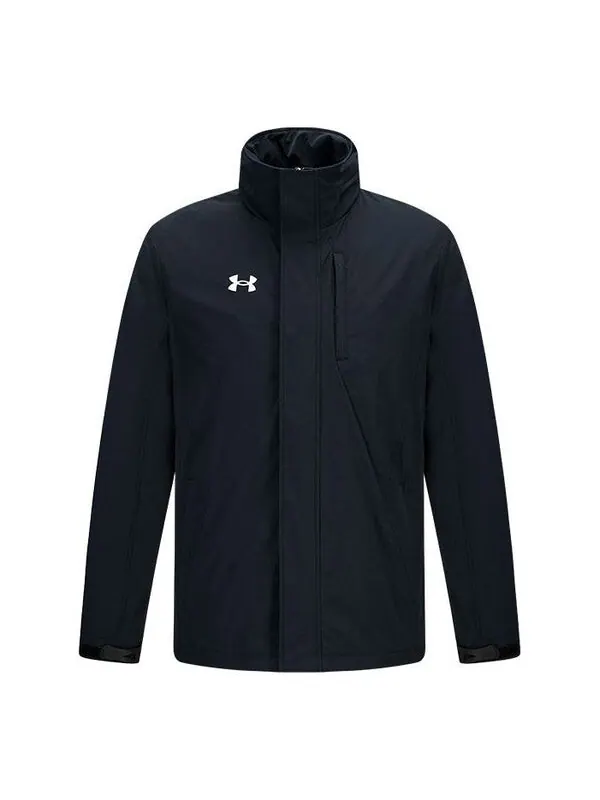 Куртка windproof hooded training jacket 'black' Under Armour — изображение 1 из 4, черный