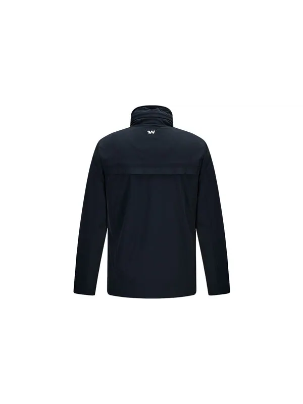 Куртка windproof hooded training jacket 'black' Under Armour — изображение 2 из 4, черный