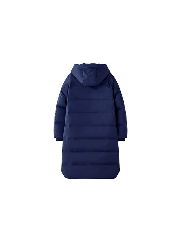 Куртка long puffer jacket 'college blue' Under Armour — изображение 2 из 4, синий