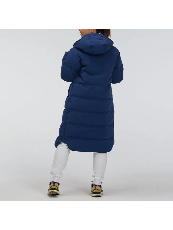 Куртка long puffer jacket 'college blue' Under Armour — изображение 4 из 4, синий