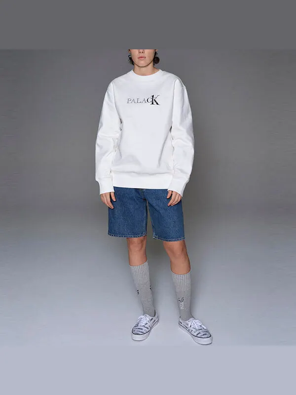 Свитер x calvin klein sweater 'white' Palace — изображение 2 из 4, белый