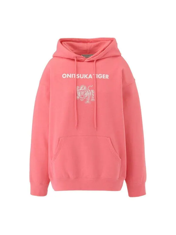 Толстовка graphic hoodie 'pink' Onitsuka Tiger