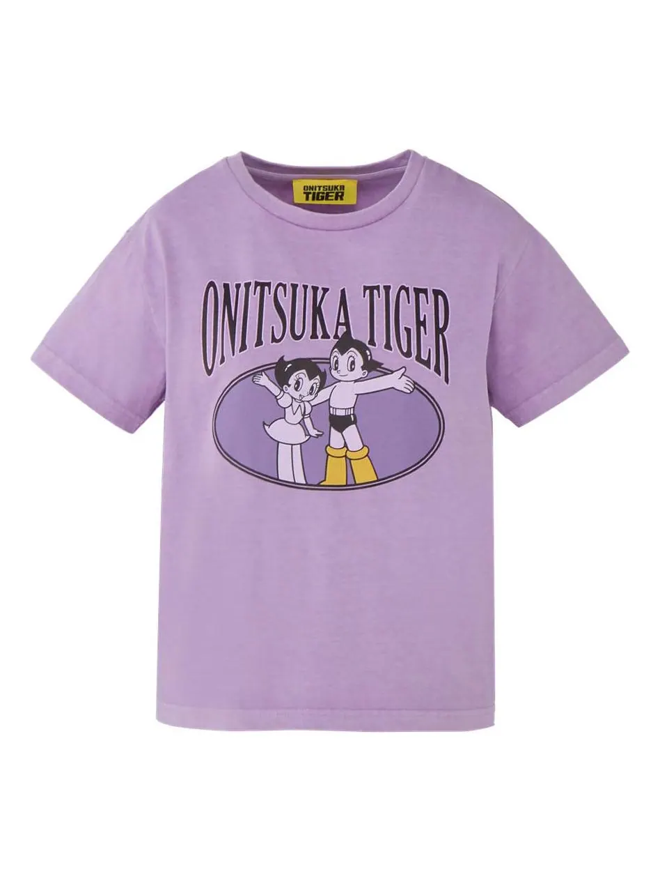 (WMNS) Футболка с короткими рукавами и принтом Onitsuka Tiger x Astro Boy — изображение 1 из 2, фиолетовый