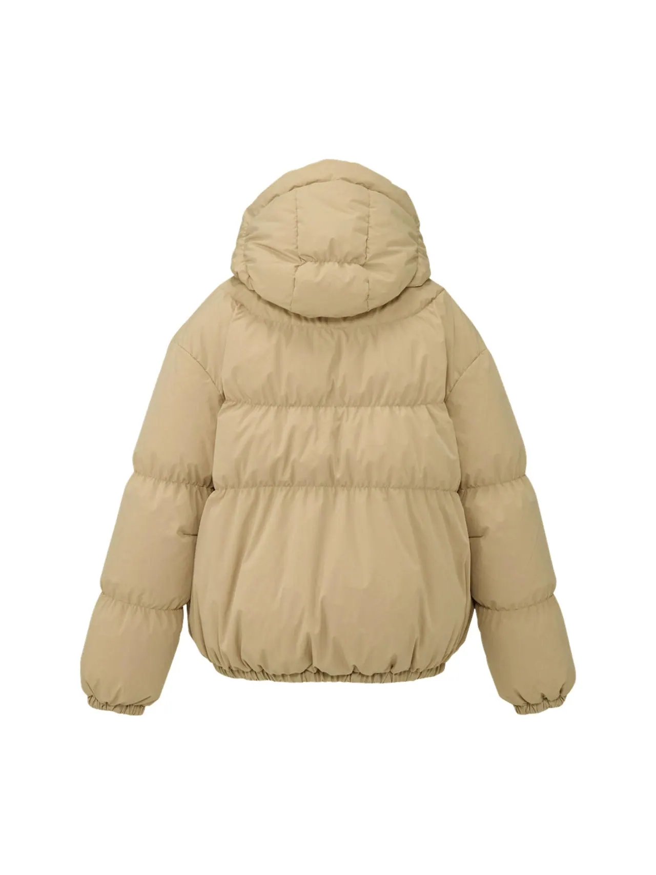 (WMNS) Пуховая куртка Onitsuka Tiger Hooded Down Jacket 'Light Khaki' — изображение 2 из 2, светлый хаки