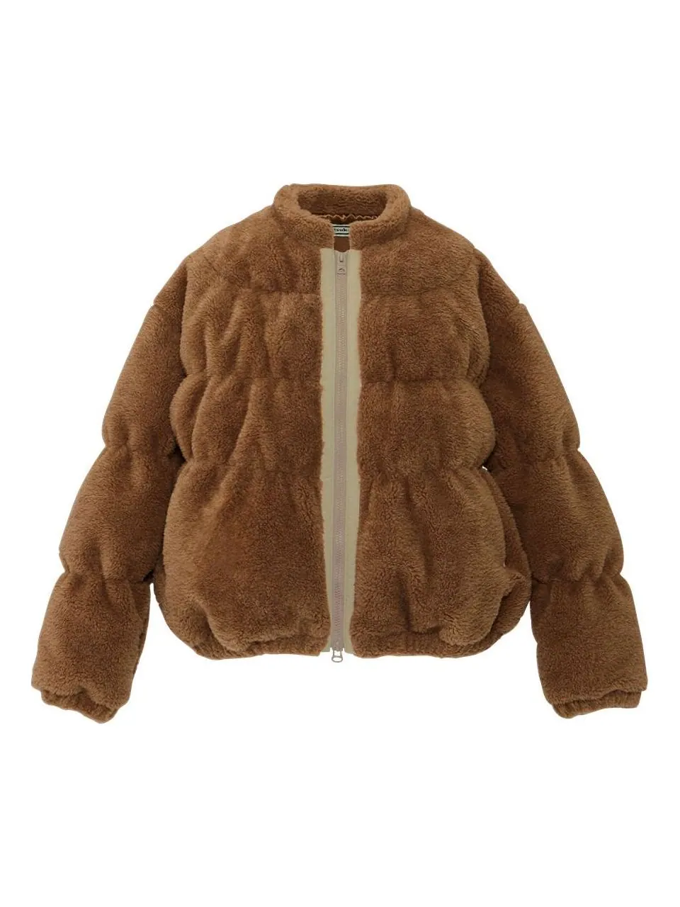 (WMNS) Пуховая куртка Onitsuka Tiger Crew Neck Down Jacket — изображение 1 из 2, коричневый
